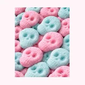 Frisia Vegan Foam Sour Bubblegum Skulls